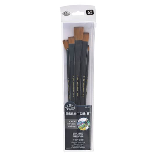 Michaels, Royal & Langnickel® Essentials™ Brush Set, Bright – Category: Acrylic